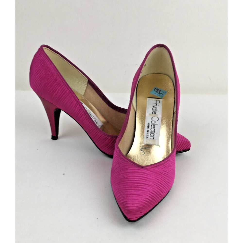 hot pink Women's Pumps Heels Pink Size 5 Obsession Private Collection Pumps Shoe